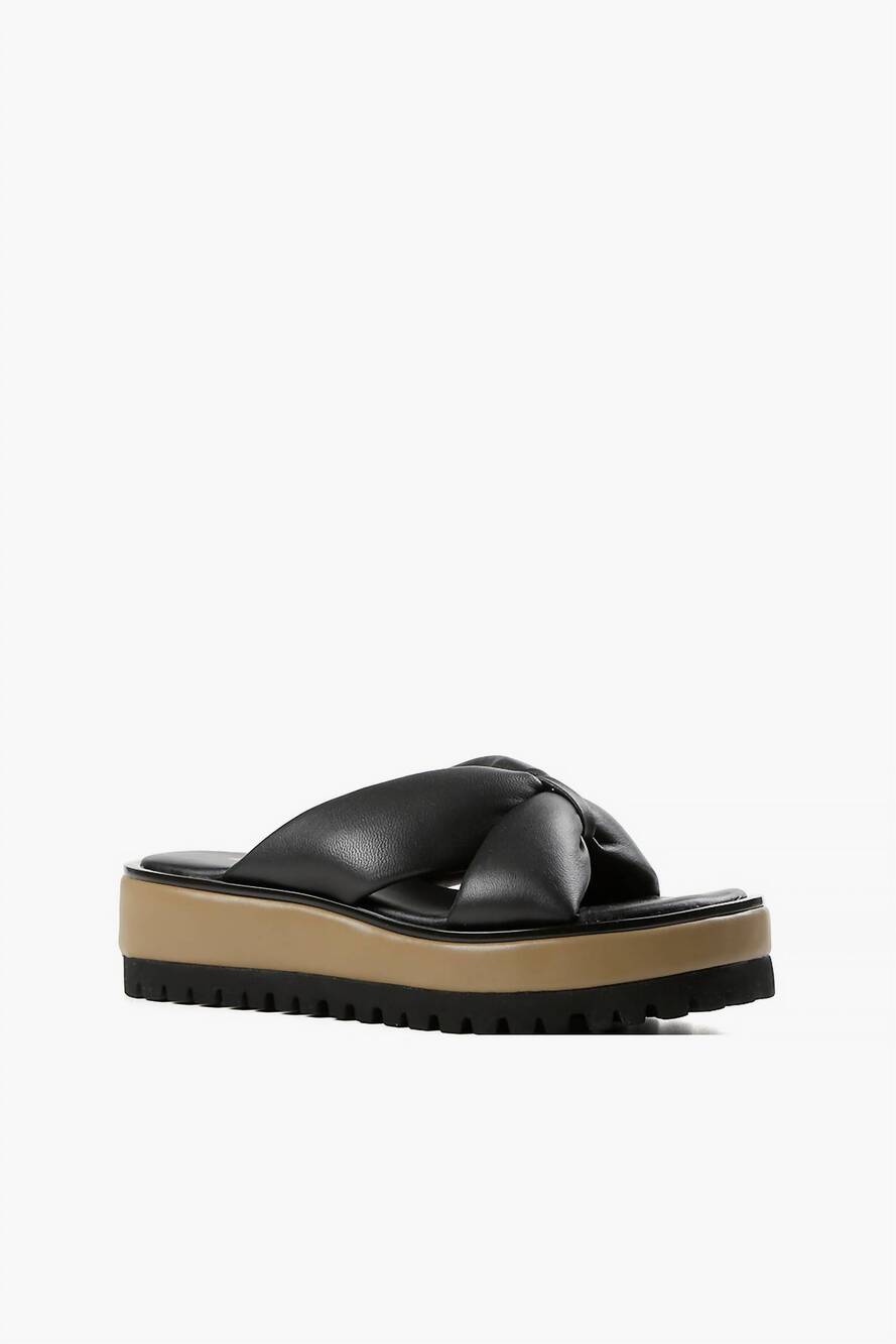 NEW ALL BLACK women's geisha sandals in black/green
